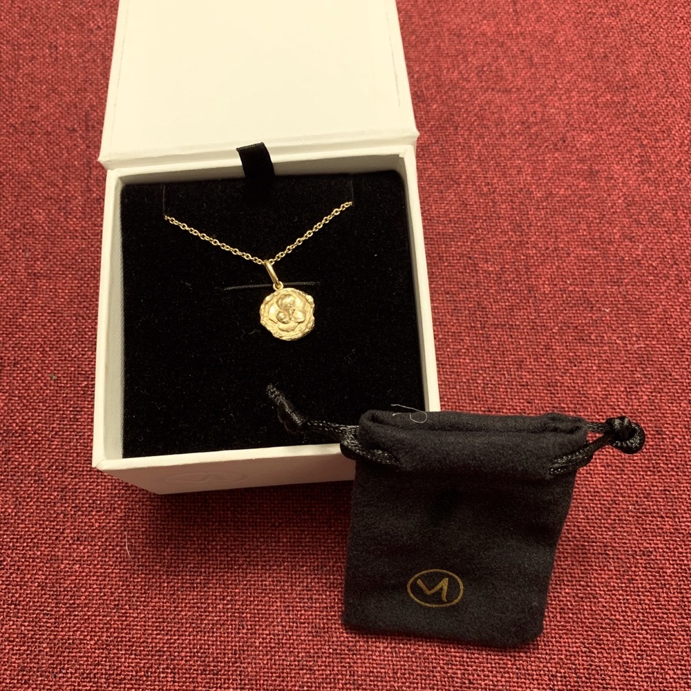 Mejuri Gardenia medallion necklace